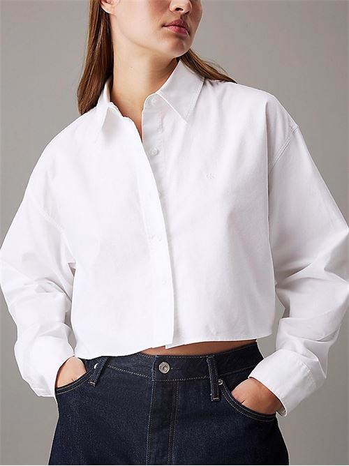 oxford ls cropped shirt CALVIN KLEIN JEANS | J20J225079YAF